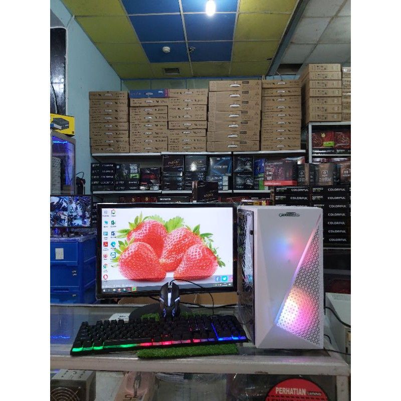 PC paket admin ofices Core i5  ram 8gb  +Monitor 19 in key mouse siap pakai promo