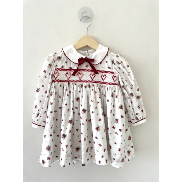 Preloved Smocked dress dear gg size 24m