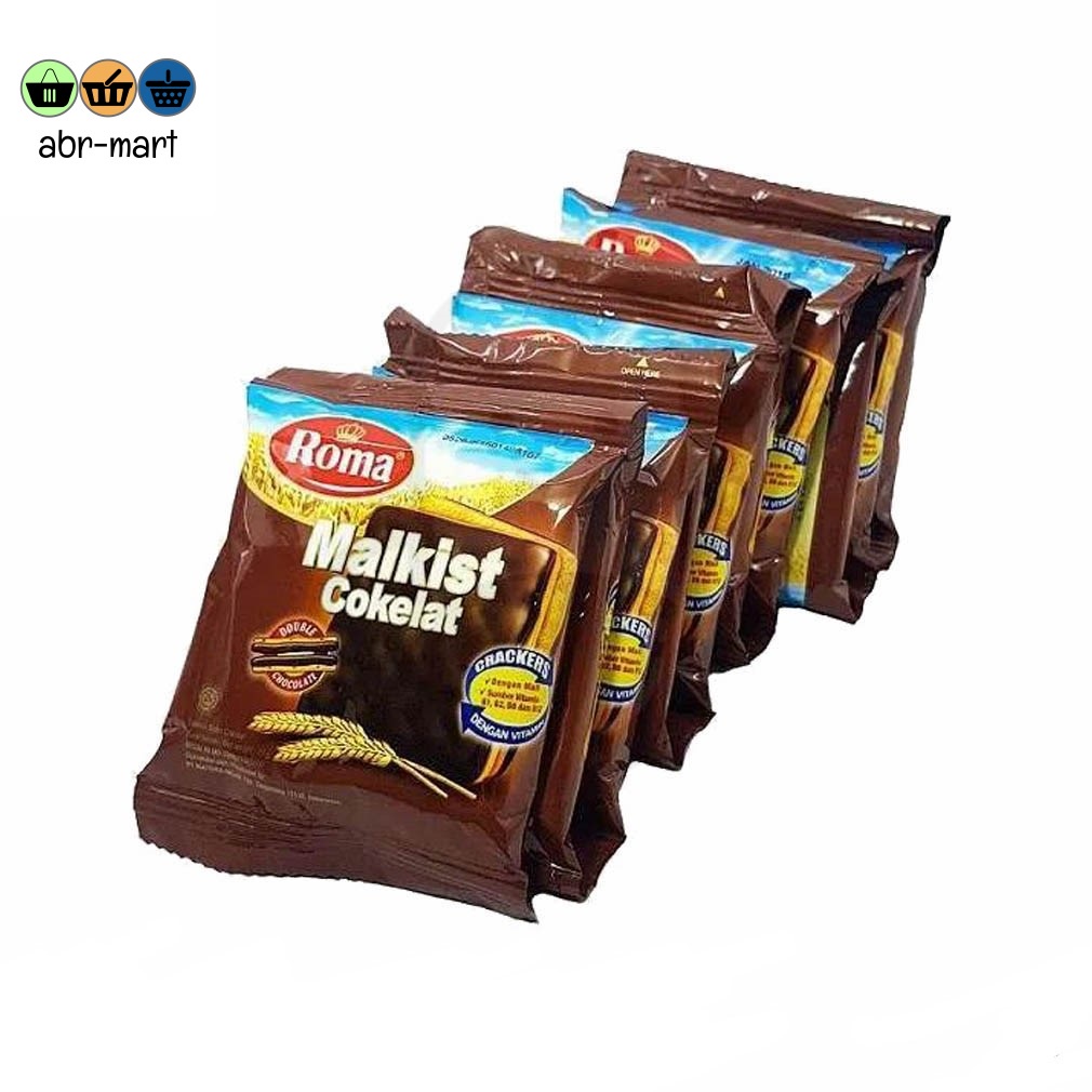 ROMA Malkist Coklat Renceng 10 Sachet *