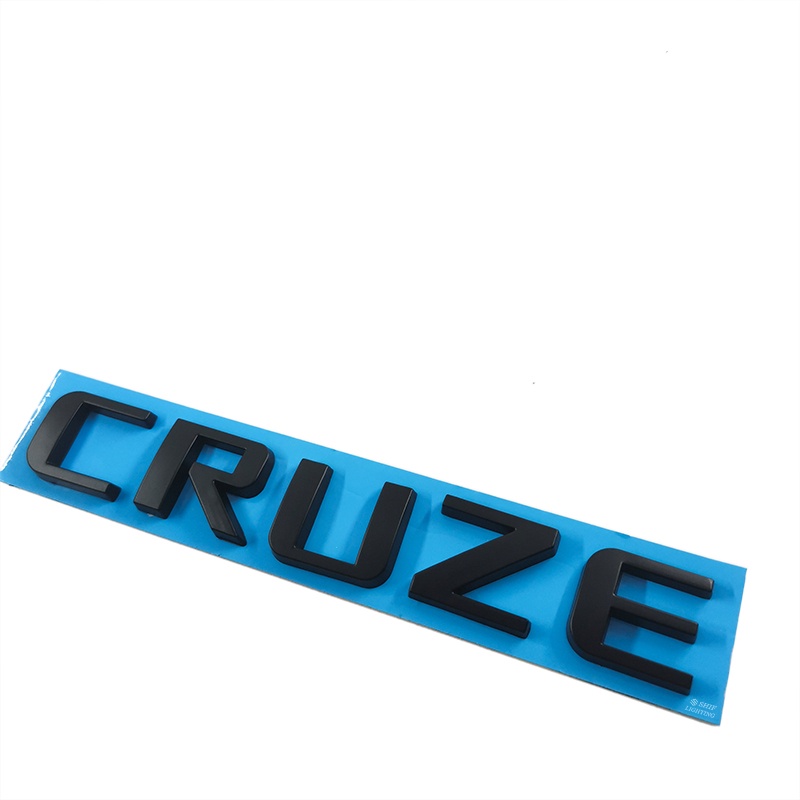 1pc Stiker Emblem Logo CRUZE Bahan ABS Krom Warna Hitam Untuk Mobil CHEVROLET CRUZE