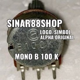 POTENSIO MONO B100K B 100K ORIGINAL ALPHA THE BEST QUALITY