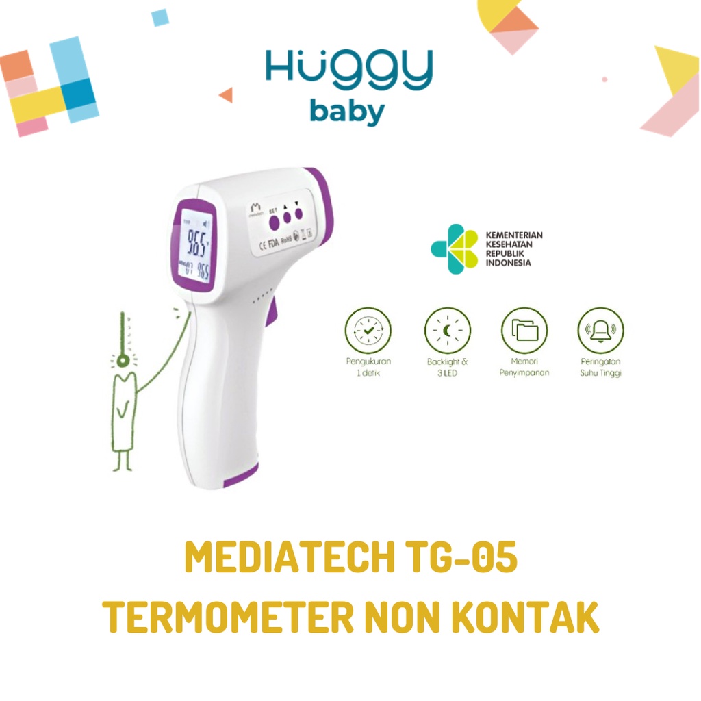 Mediatech TG-05 Termometer Non Contact Infrared Non Kontak Thermometer