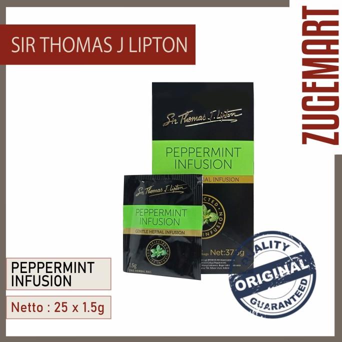 

[COD] Premium Tea Sir Thomas Lipton Peppermint Infusion / Teh Celup - 37.5gr [COD]