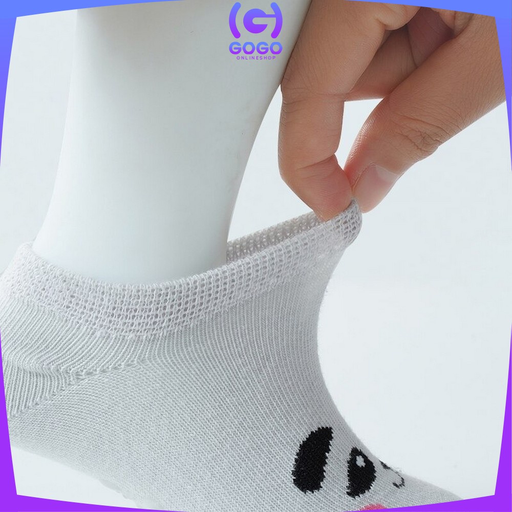 GOGO-P50 Kaos Kaki Pendek Anak Bayi Karakter Hewan Bahan Katun Lembut / Kaus Kaki Lucu Model Korea Import Cute Baby Sock