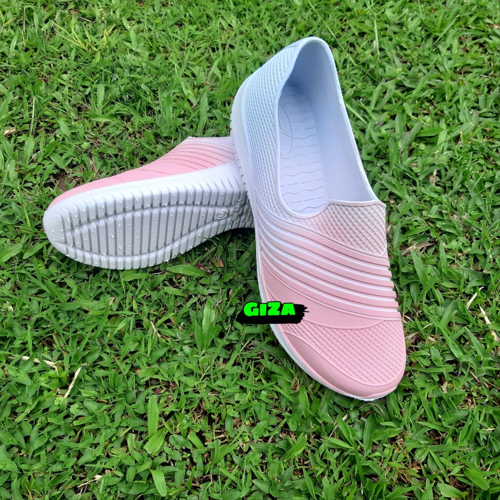 Sepatu Wanita Slip On Bahan Karet Elastis Pro ATT SLG Gradasi