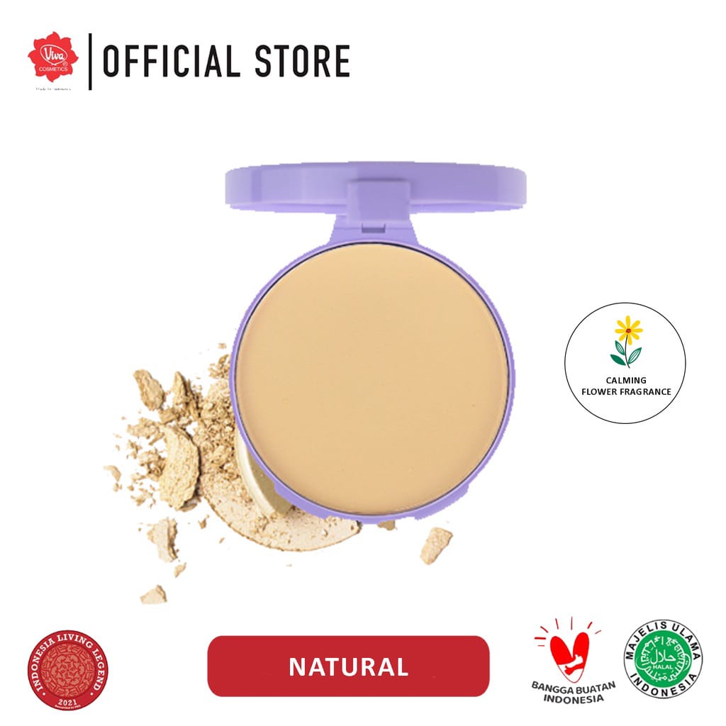 VIVA Compact Powder Lilac (tersedia 3 varian warna) Kosmetik Arjuna