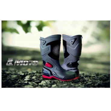 AP BOOTS MOTO 3 BLACK RED 38-45 - SEPATU BOOTS SEPATU BIKERS MOTO 3 - AP BOOTS