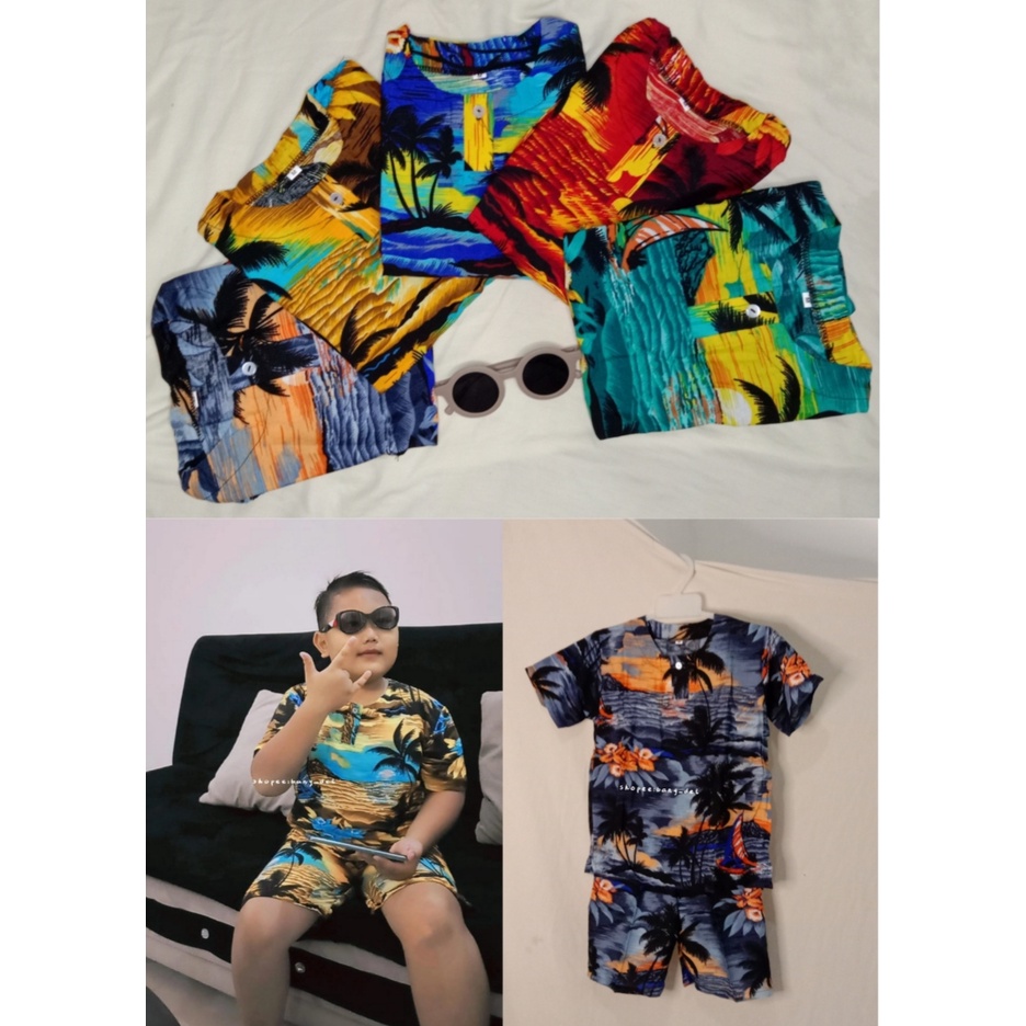 baju pantai anak , pantai , setelan pantai / setelan pantai anak / pantai pangandaran
