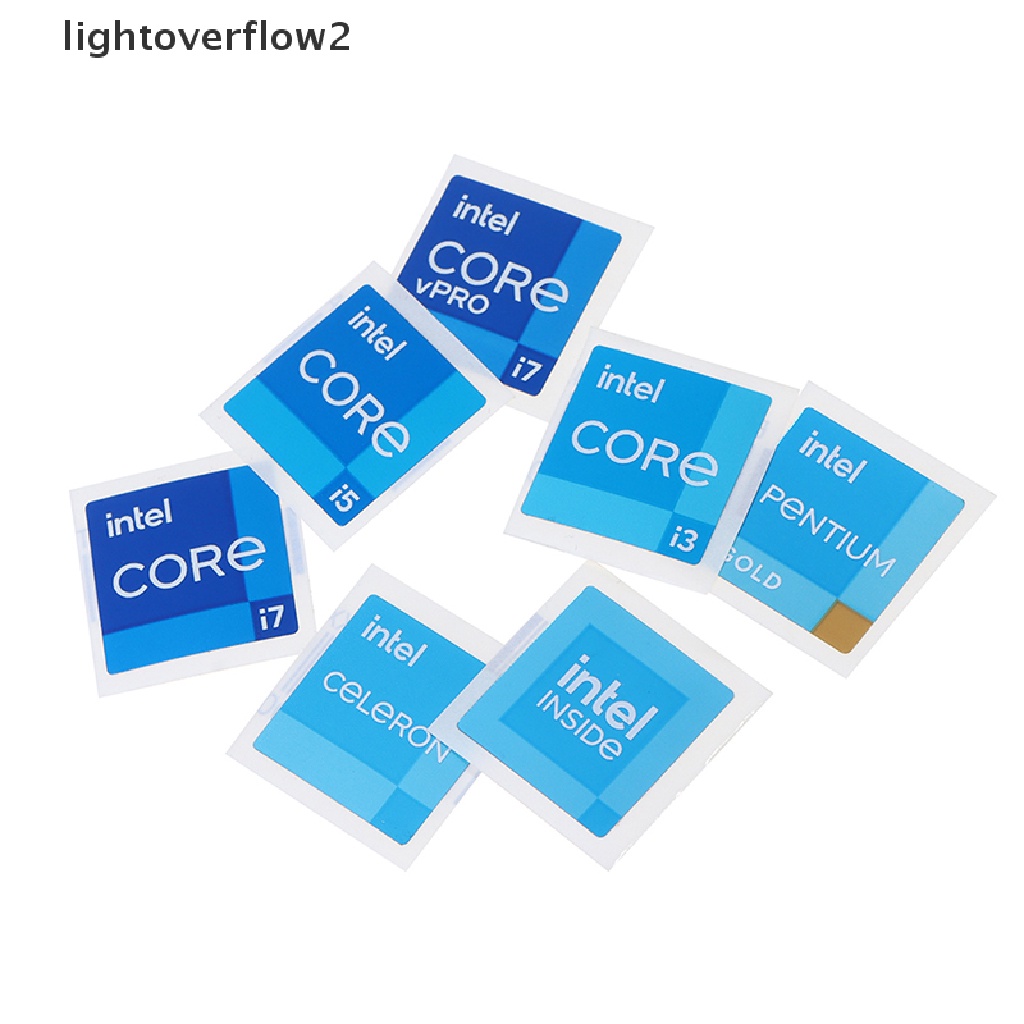 (lightoverflow2) 5pcs / Set Stiker 11 Generation i3 i5 i7 VPRO Untuk CPU / Laptop / Desktop (ID)