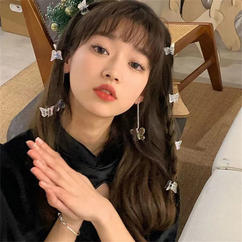 COD Mini Jepit Rambut Kupu-kupu Klip Rambut Korea Transparan Klip Aksesoris Wanita -Doo