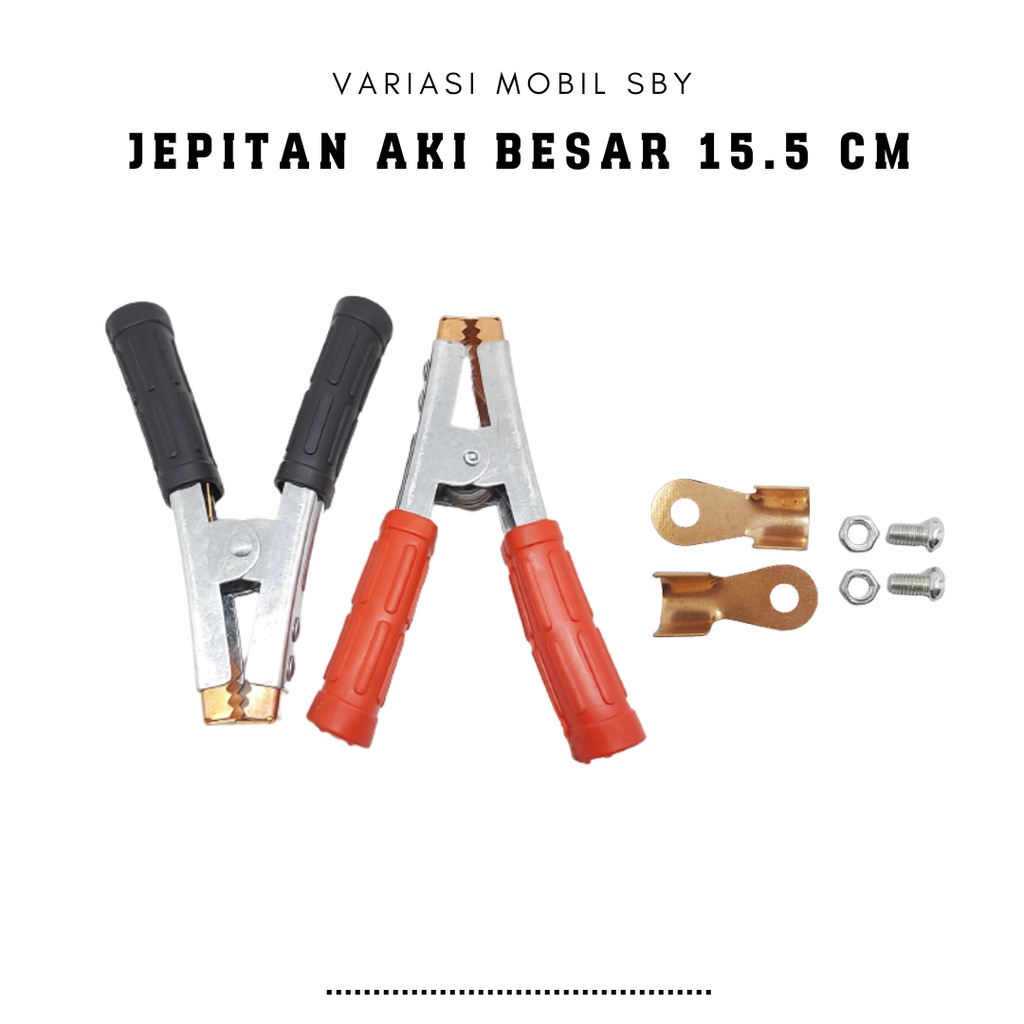 Jepitan kepala karet jumper aki besar clamp aki 600A Charger aki mobil  jepit kepala aki accu