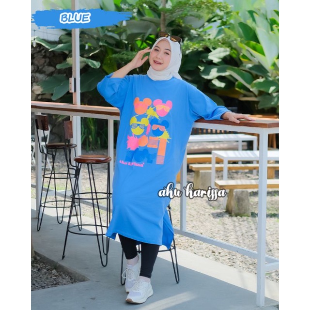 MIDI DRESS COMBED OVERSIZE ORI AKU KARISSA OOTD WANITA VIRAL TERBARU KEKINIAN