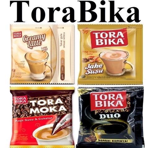 

Kopi sachet torabika duo, toramoka, jahe susu dan creamy latte (satu sachet)