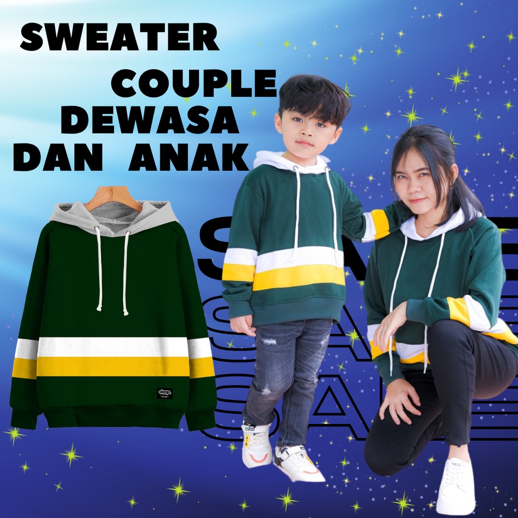 COD COUPLE KELUARGA JAKET SWITER HOODIE ANAK DAN DEWASA CEWEK COWOK KAPEL HUDI HUDIE OUTERWEAR JACKE