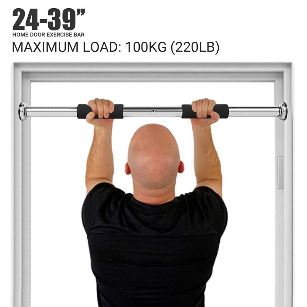 Barnik88 Pull Up Bar Adjustable /Iron Gym / Chin Up Alat fitness di rumah doorway Alat fitness olahraga