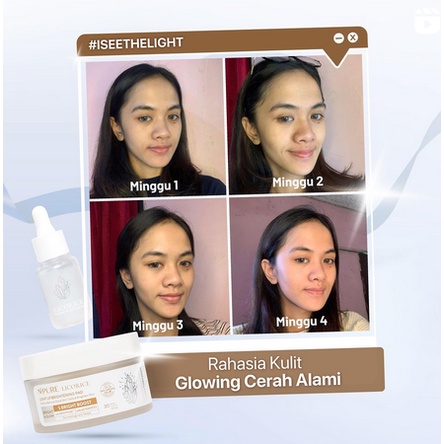 B87 N'PURE licorice potion of light serum wajah mencerahkan essence perawatan kecantikan bpom murah termurah original asli mengatasi bekas jerawat bruntusan beruntusan anti aging garis halus baru best seller dark spot skin barrier