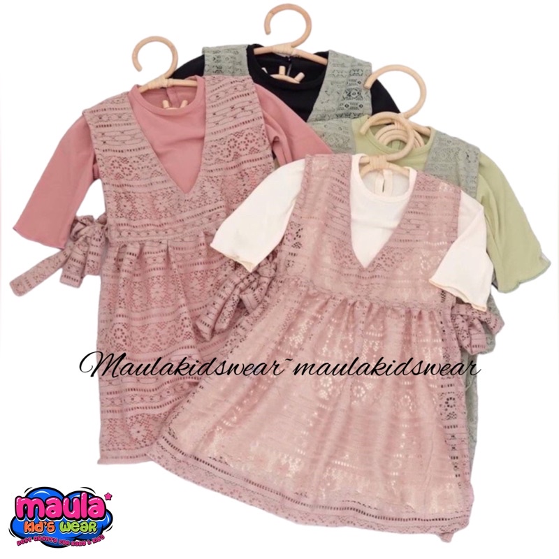 Gamis Bayi Perempuan Newborn 0-2 Tahun Vest BRUKAT Anak Rompi Katun Spandek jersey mixx