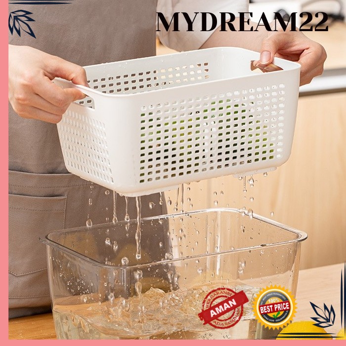 BOX MAKANAN TOPLES MAKANAN BOX PENYIMPANAN MAKANAN RAK MAKANAN RAK KULKAS AKRILIK  TEMPAT BUAH TEMPA