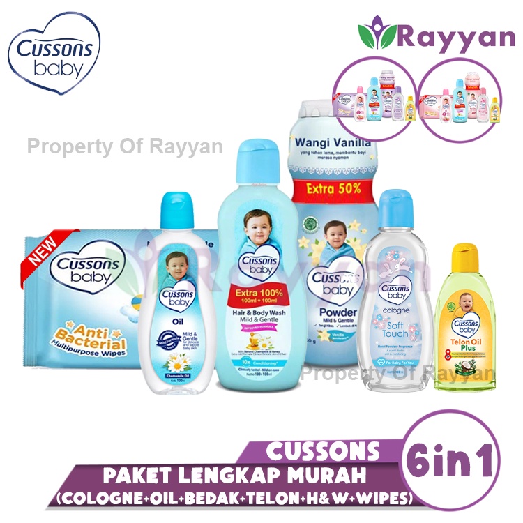 Paket Lengkap Murah Hemat Cussons baby 6in1 Besar Jumbo|CB-D|Bundle cusson 6 pcs murah|Bundling cusson Baby Terlaris|Paket ukuran Besar