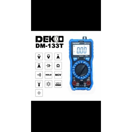 MULTIMETER DIGITAL DEKKO DM-133T +PLUS NCV ORIGINAL