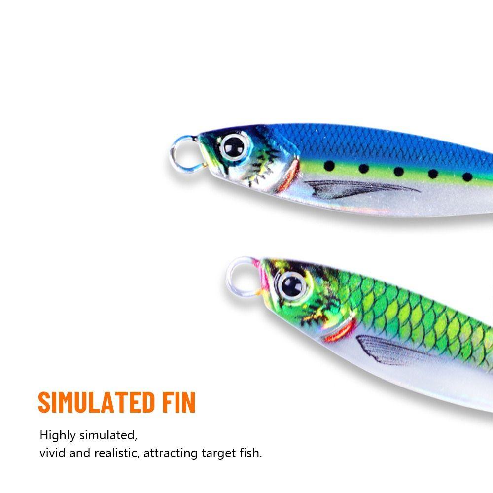 Preva Metal Fishing Lure Tenggelam 30g 65.5mm Ikan Kecil Warna Warni Spanyol