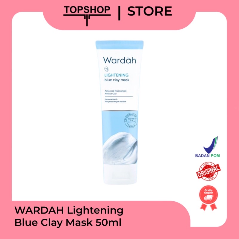 Wardah Lightening Blue Clay Mask