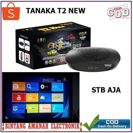 Receiver Tv Set Top Box TANAKA DVB T2 NEW Siaran Digital Suport Wifi Dongle Versi Terbaru
