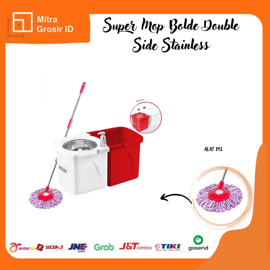 SUPER MOP BOLDE DOUBLE SIDE STAINLESS