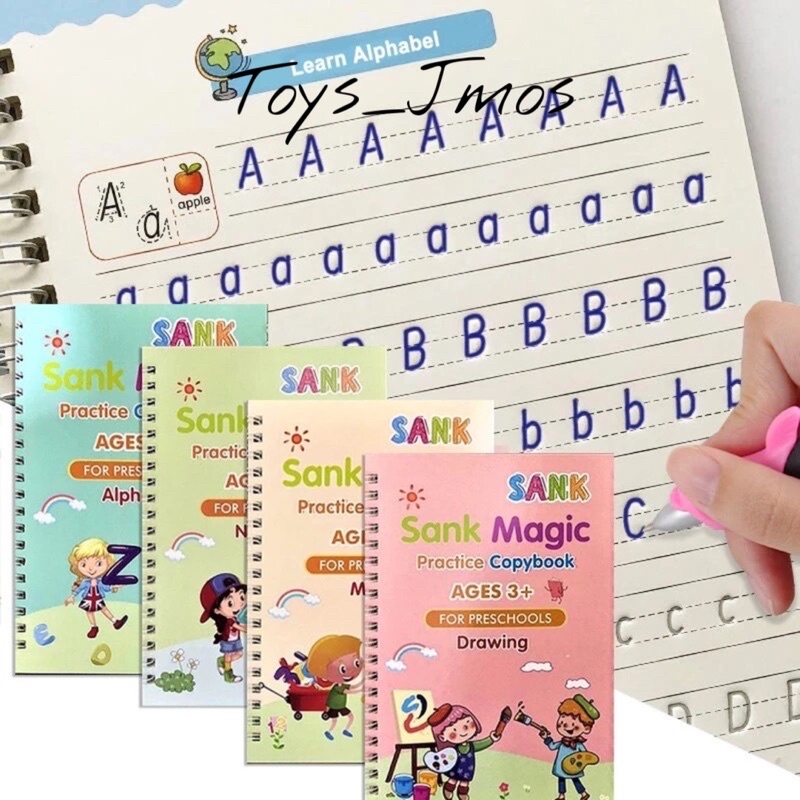 

BUKU TULIS 4SET MAGIC PRACTICE BOOK ORIGINAL / SANK MAGIC BOOK