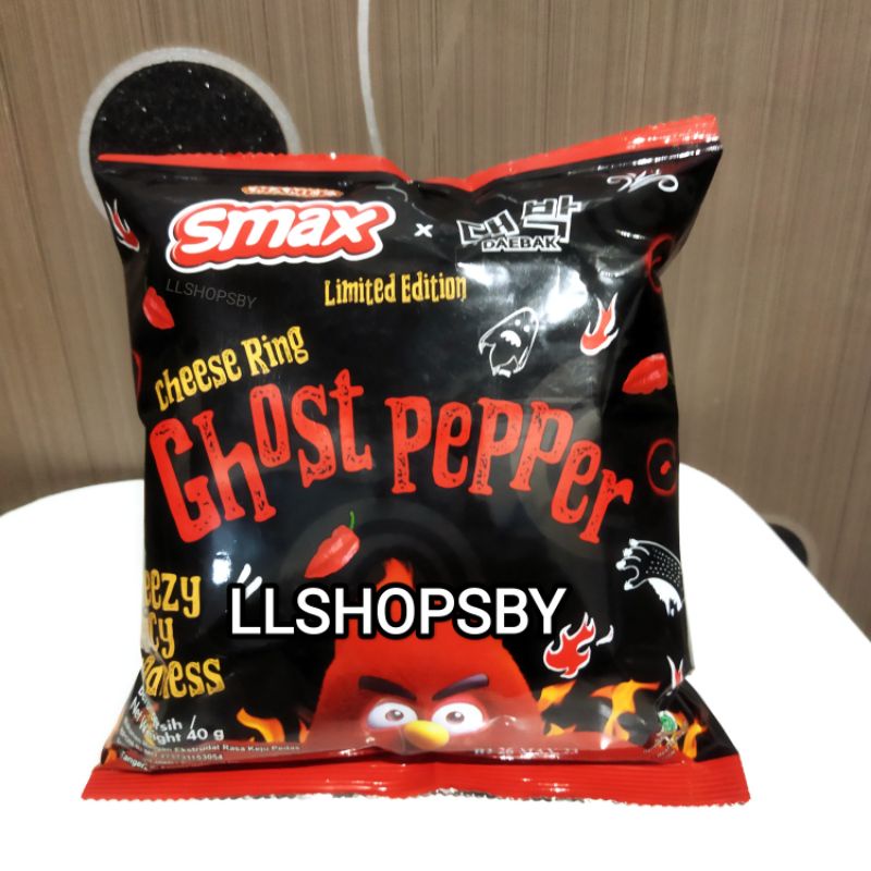 

smax ghost pepper cheese ring 40g snack keju pedas limited edition