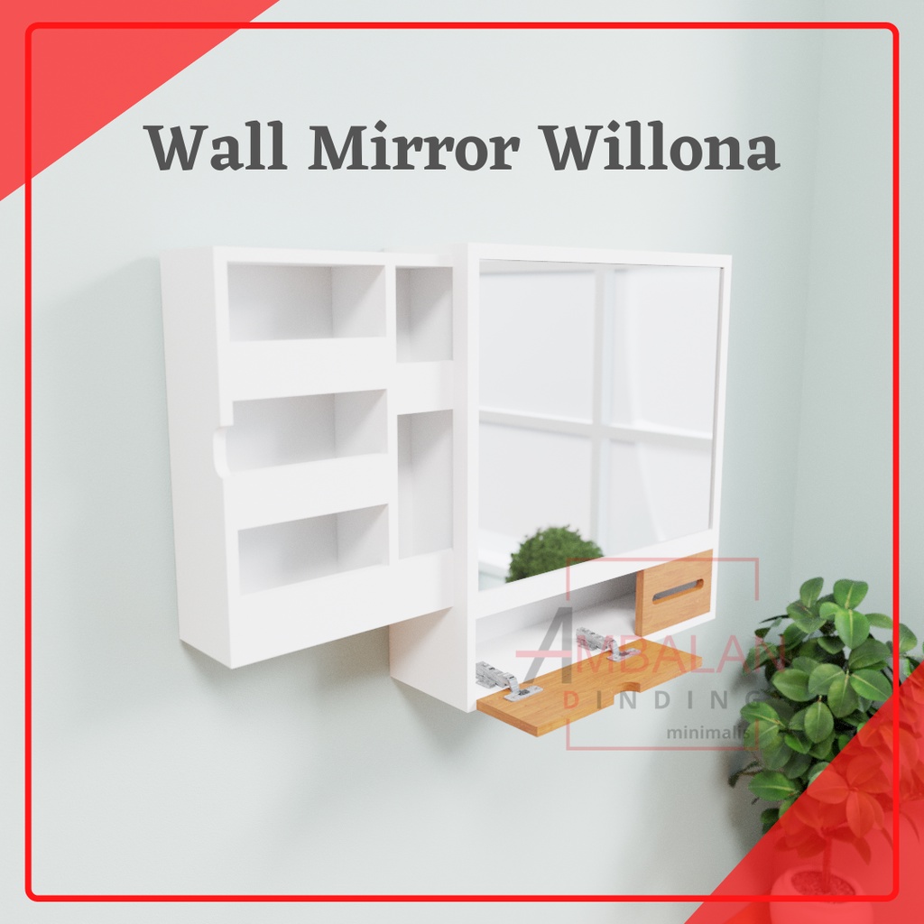 Wall Mirror Full Storage by Decorunic