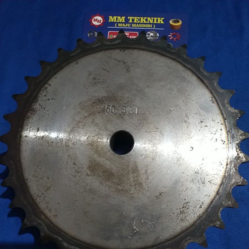 Sprocket RS 50 x 33 T Gear Rantai Single Gir gigi Z 33T RS50 -1 50Z33 50X33T 50-1 tipe B Sproket spr 50-33T 50x1x33T 50-1-33T