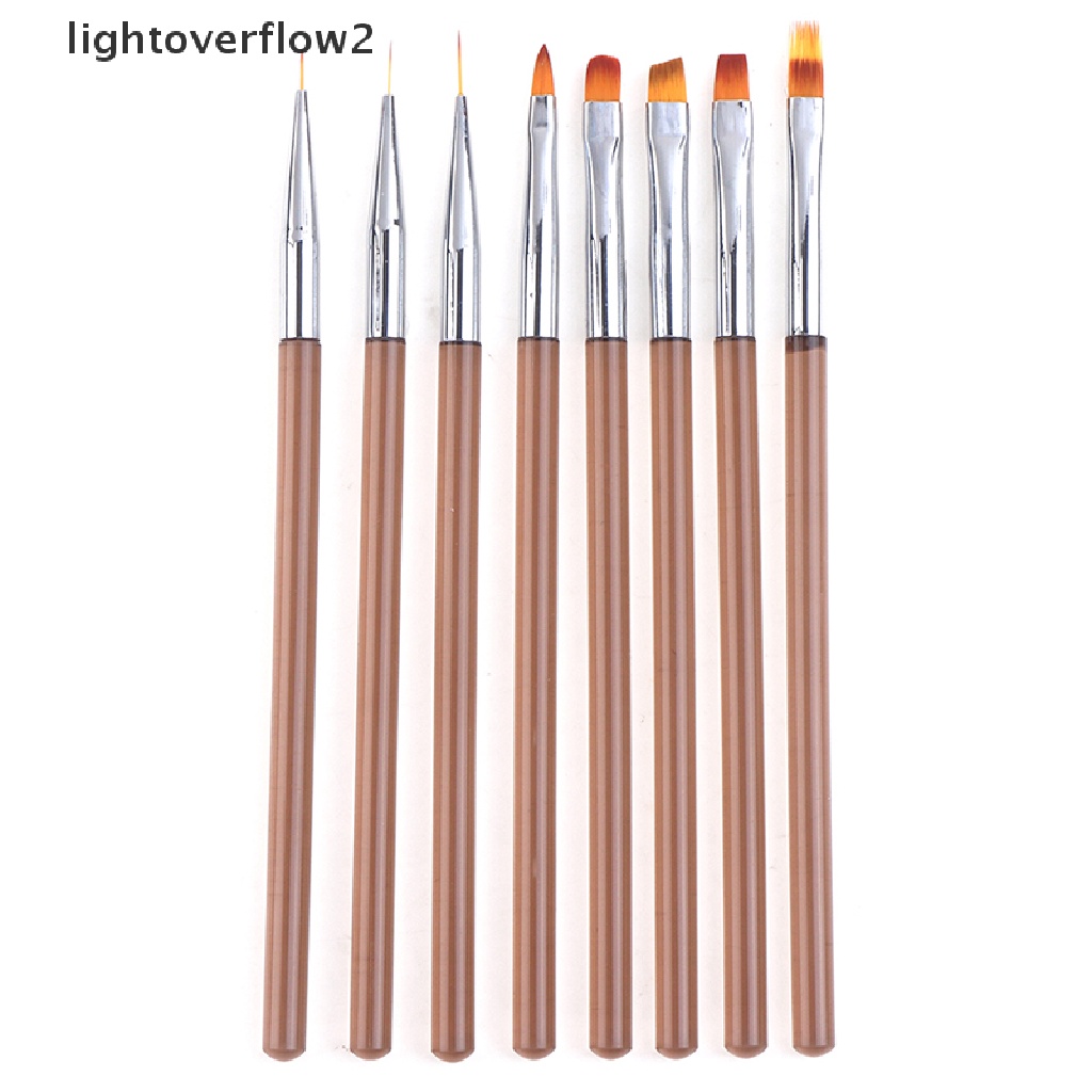 (lightoverflow2) Brush Pen Liner Untuk Aplikasi Kutek Gel UV Nail Art