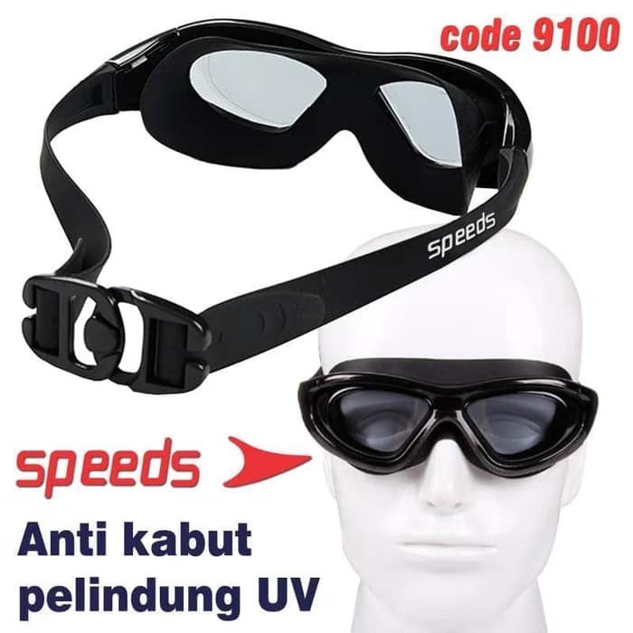 Kacamata Renang KACAMATA RENANG SPEEDS UV ANTI KABUT LX9100 DEWASA FREE ANAK GROSIR(Y6F1) BEST SELLE