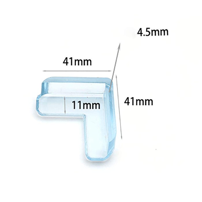 Silicone Bumper Corner Karet Pengaman Siku Sudut Meja 10 PCS