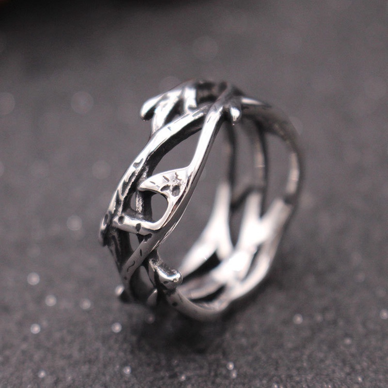 Fancyqube Cincin Bahan Titanium Steel Ukuran 7-12 Untuk Pria