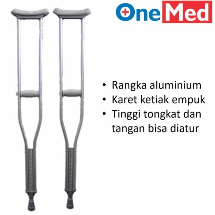 Tongkat Ketiak Tongkat Bantu Jalan Kruk Ketiak satuan & sepasang