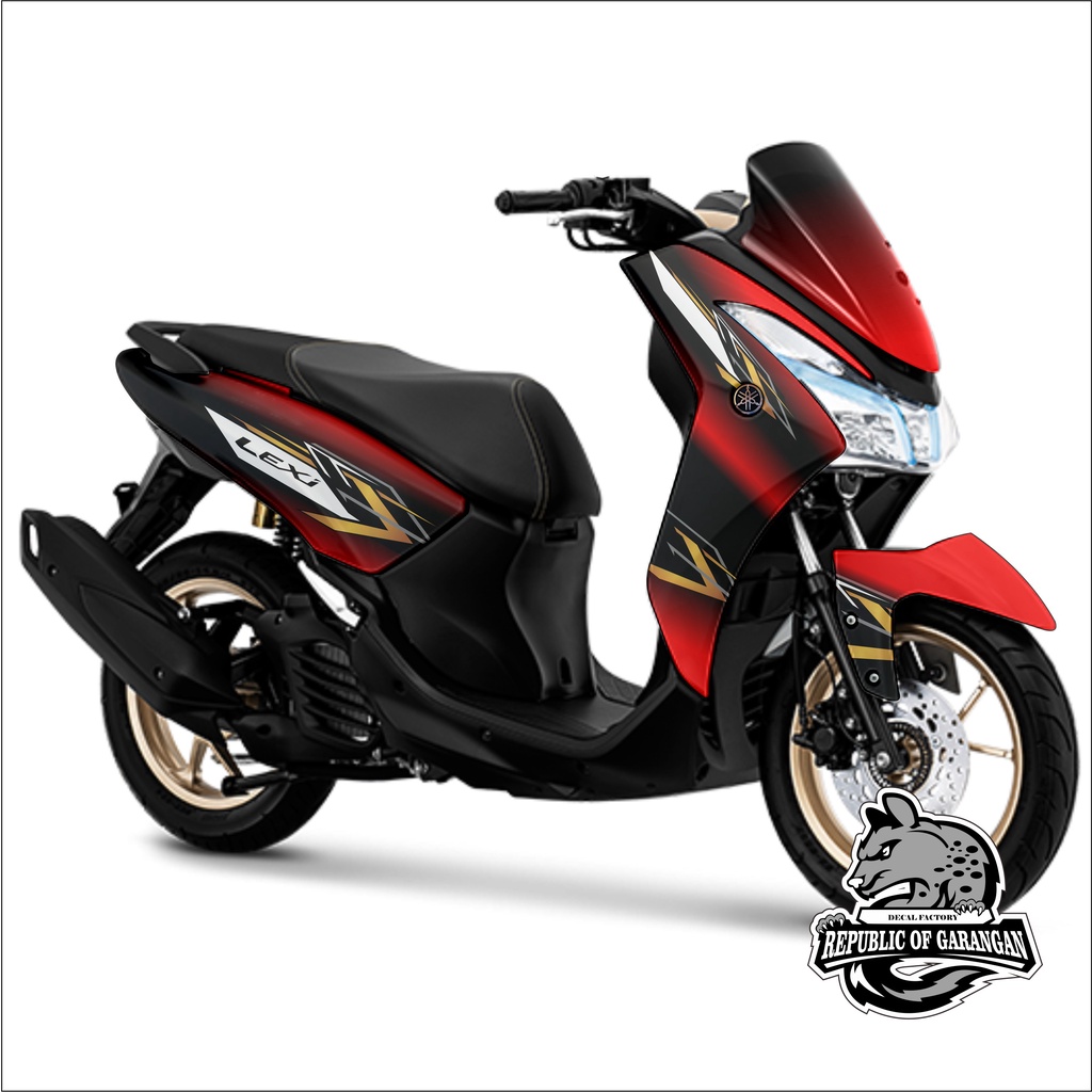 Decal Sticker Lexi Fullbody-Dekal stiker yamaha lexi- decal gold colour
