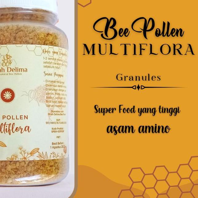 

limited Edition✔️Raw Bee Pollen - Nutures Super Food - Multiflora - 200 gram|SQ4