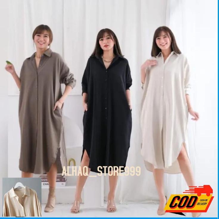 Oversize Dress - Shirt Dress - Linen Tunik - Oversize Tunik - Midi Dress Linen Oversize Dress - Shir