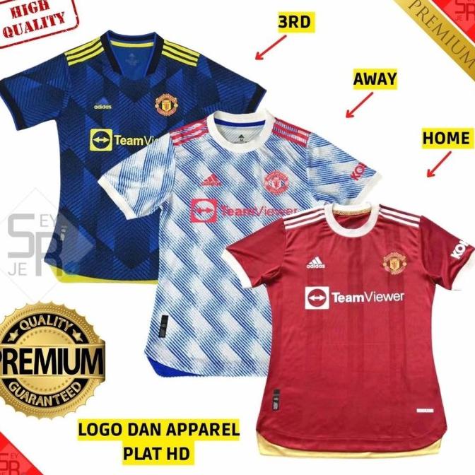 PLAYER ISSUE JERSEY MU HOME AWAY 3RD THIRD BAJU BOLA OLAHRAGA ORI DESRF6846ED