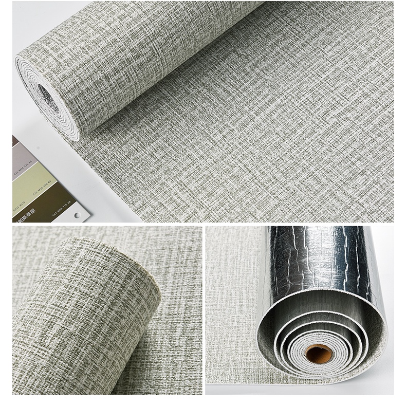 Wallpaper Linen Foam - Wallpaper Dinding Kamar Tidur - Wallpaper Line 3D - Wallpaper Busa Foam 3D - Wallpaper Kedap Suara - Wallpaper Stiker Dinding - Wallpaper Elgant Polos
