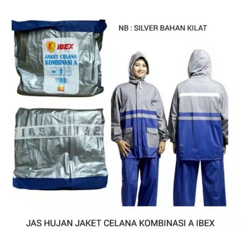 IBEX Jas Hujan Jaket Celana Kombinasi A