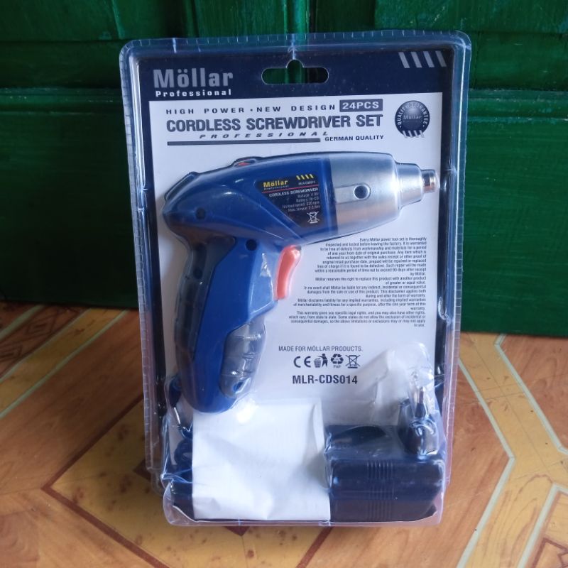 mollar bor obeng charger bor cordless screwdriver set lengkap