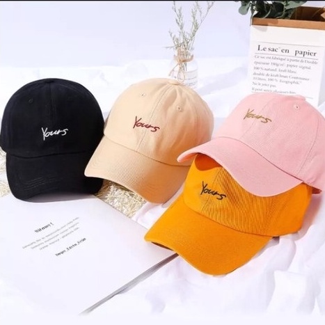 Topi Yours / Baseball Bordir Yours Ring Besi Unisex Remaja Dewasa