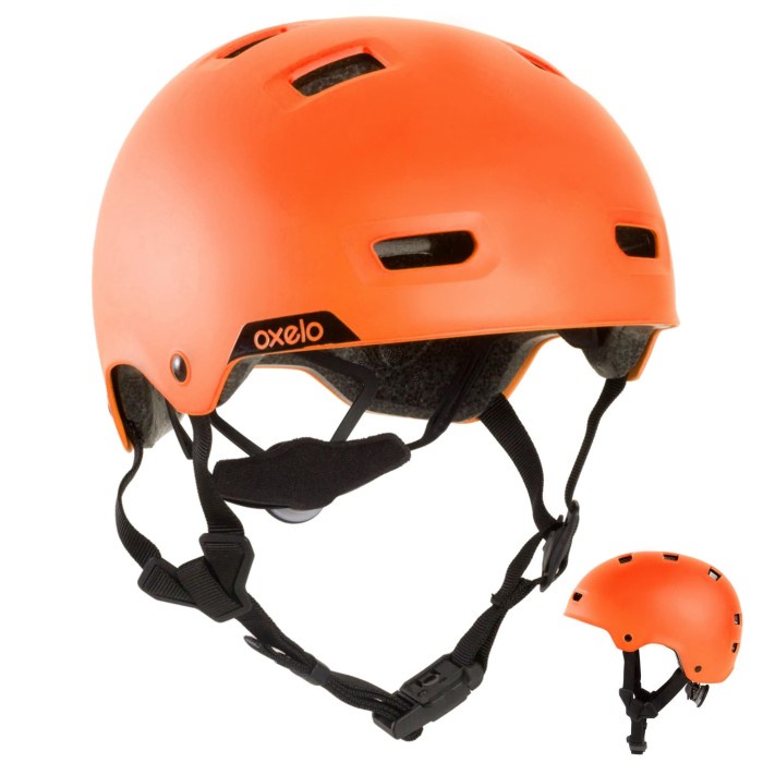 Skate Oxelo Helm Skate Mf540 Orange Decathlon - 8494853