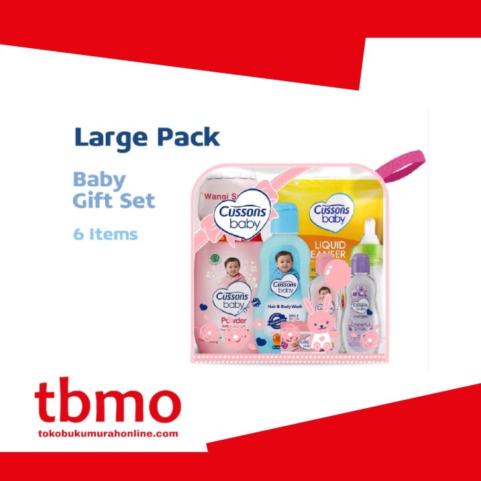 

TBMO CUSSONS BABY MEDIUM BAG PINK PARCEL SET 6/HAMPERS BAYI
