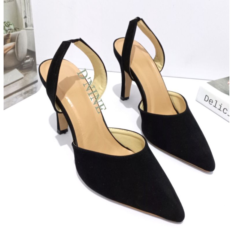 SINTA SH 24 Sepatu Wanita heels pumps 9cm suede