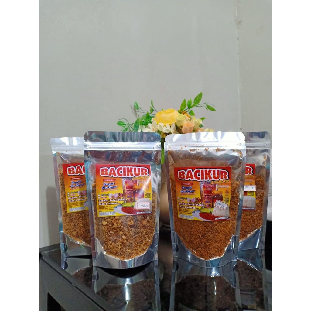 

sambal bubuk- sambal tabur bawang cikur -bacikur oleh oleh khas tasik