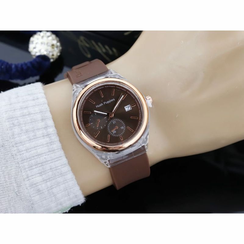 Jam Tangan Hush Puppies Rubber Kasual Terlaris Wanita Kesukaan